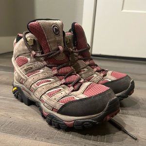 Merrell Women's Moab 2 Waterproof Mid Hiking Boots - Blush